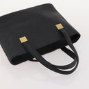 CELINE Macadam Canvas Hand Bag PVC Leather 2 Set Brown Navy Auth bs34088-13