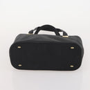 CELINE Macadam Canvas Hand Bag PVC Leather 2 Set Brown Navy Auth bs34088-15
