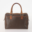 CELINE Macadam Canvas Hand Bag PVC Leather 2 Set Brown Navy Auth bs34088-3