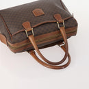 CELINE Macadam Canvas Hand Bag PVC Leather 2 Set Brown Navy Auth bs34088-5