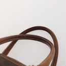 CELINE Macadam Canvas Hand Bag PVC Leather 2 Set Brown Navy Auth bs34088-6