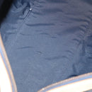 Christian Dior Boston Bag Coated Canvas Navy Gold Auth bs34091-19