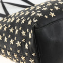 Jimmy Choo Tote Bag Leather Black Gold Auth bs34093-13