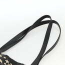 Jimmy Choo Tote Bag Leather Black Gold Auth bs34093-8