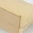 PRADA Shoulder Bag Nylon Beige Silver Auth bs34095-9