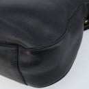 Gianni Versace Hand Bag Nylon Black Gold Auth bs34097-15