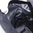 Gianni Versace Hand Bag Nylon Black Gold Auth bs34097-18