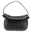 Gianni Versace Hand Bag Nylon Black Gold Auth bs34097-13