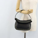 Gianni Versace Hand Bag Nylon Black Gold Auth bs34097-20
