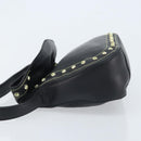 Gianni Versace Hand Bag Nylon Black Gold Auth bs34097-4