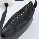 Gianni Versace Hand Bag Nylon Black Gold Auth bs34097-6