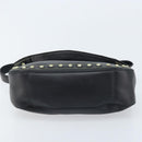 Gianni Versace Hand Bag Nylon Black Gold Auth bs34097-5