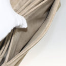 PRADA Shoulder Bag Suede Beige Silver Auth bs34098-23