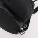 PRADA Backpack Nylon Black Silver Auth bs34099-16