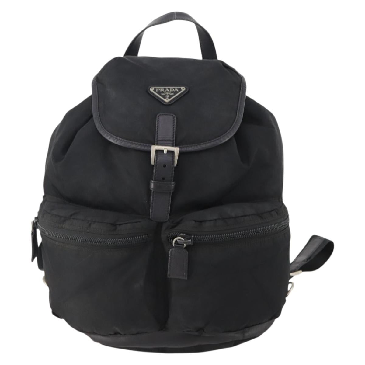 PRADA Rucksack Nylon Schwarz Silber Original bs34099 | Brand 