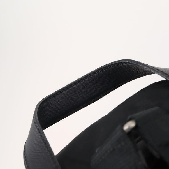 PRADA Backpack Nylon Black Silver Auth bs34099