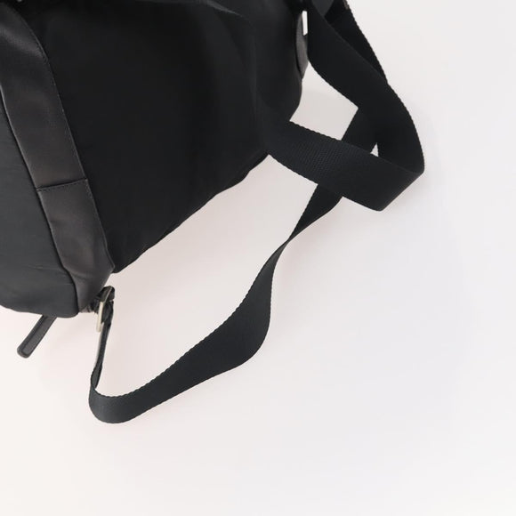 PRADA Backpack Nylon Black Silver Auth bs34099