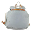 PRADA Backpack Nylon Light Blue Silver Auth bs34101-2