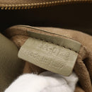 CELINE Hand Bag Leather Beige Gold Auth bs34104-21