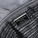 PRADA Handtas Nylon Zwart Zilver Auth bs34105-10