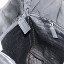 PRADA Handtas Nylon Zwart Zilver Auth bs34105-19