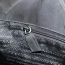 PRADA Handtas Nylon Zwart Zilver Auth bs34105-20