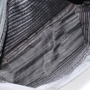 PRADA Handtas Nylon Zwart Zilver Auth bs34105-24