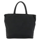 PRADA Handtas Nylon Zwart Zilver Auth bs34105-2