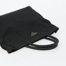 PRADA Handtas Nylon Zwart Zilver Auth bs34105-6