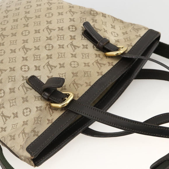 LOUIS VUITTON Monogram Mini Françoise Tote Bag 2way Khaki M92209 LV Auth bs34106