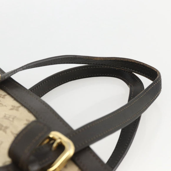 LOUIS VUITTON Monogram Mini Françoise Tote Bag 2way Khaki M92209 LV Auth bs34106