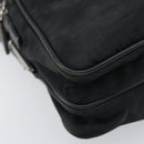 PRADA Shoulder Bag Nylon Black Silver Auth bs34107-11