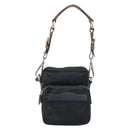 PRADA Shoulder Bag Nylon Black Silver Auth bs34107-2