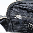 PRADA Shoulder Bag Nylon Black Silver Auth bs34107-20