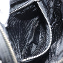 PRADA Shoulder Bag Nylon Black Silver Auth bs34107-21