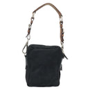 PRADA Shoulder Bag Nylon Black Silver Auth bs34107-3