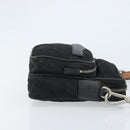 PRADA Shoulder Bag Nylon Black Silver Auth bs34107-4