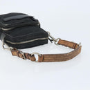 PRADA Shoulder Bag Nylon Black Silver Auth bs34107-7