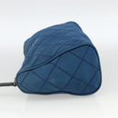 PRADA Pouch Nylon Blue Silver Auth bs34108-3