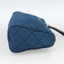PRADA Pouch Nylon Blue Silver Auth bs34108-4