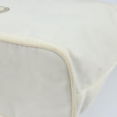 PRADA Hand Bag Nylon Silver White Auth bs34109-9