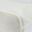 PRADA Hand Bag Nylon Silver White Auth bs34109-15