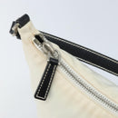 PRADA Hand Bag Nylon Silver White Auth bs34109-18