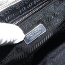 PRADA Hand Bag Nylon Silver White Auth bs34109-19