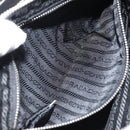 PRADA Hand Bag Nylon Silver White Auth bs34109-23