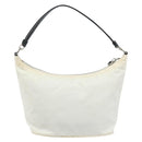 PRADA Hand Bag Nylon Silver White Auth bs34109-2