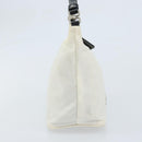 PRADA Hand Bag Nylon Silver White Auth bs34109-4