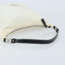 PRADA Hand Bag Nylon Silver White Auth bs34109-7