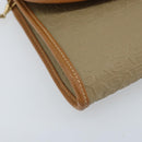 BALENCIAGA Chain Shoulder Bag PVC Leather Beige Gold Auth bs34110-14