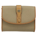 BALENCIAGA Chain Shoulder Bag PVC Leather Beige Gold Auth bs34110-13